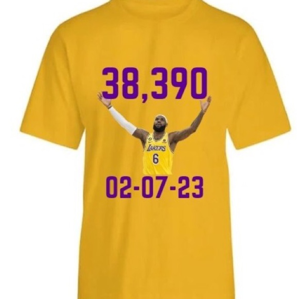 Lebron James all time scoring t-shirt